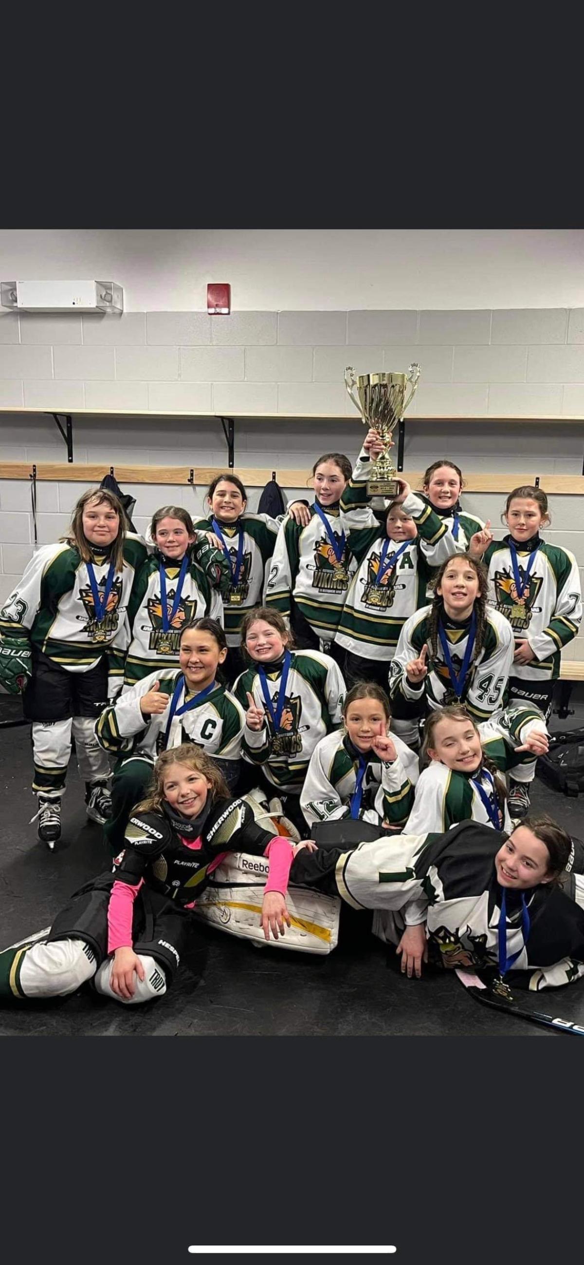 U11 lady Vikings winners